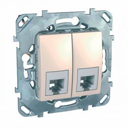 Изображение продукта Розетка телефонная 2xRJ11 Schneider Electric Unica 